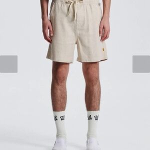 Tan Flat Front Shorts Crirical Slide Color Beige Sz 30 New With Tags